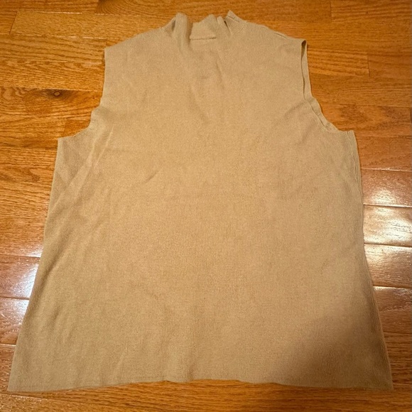 Vintage tan Designer Originals size large 100% cotton sleeves blouse - Picture 1 of 3